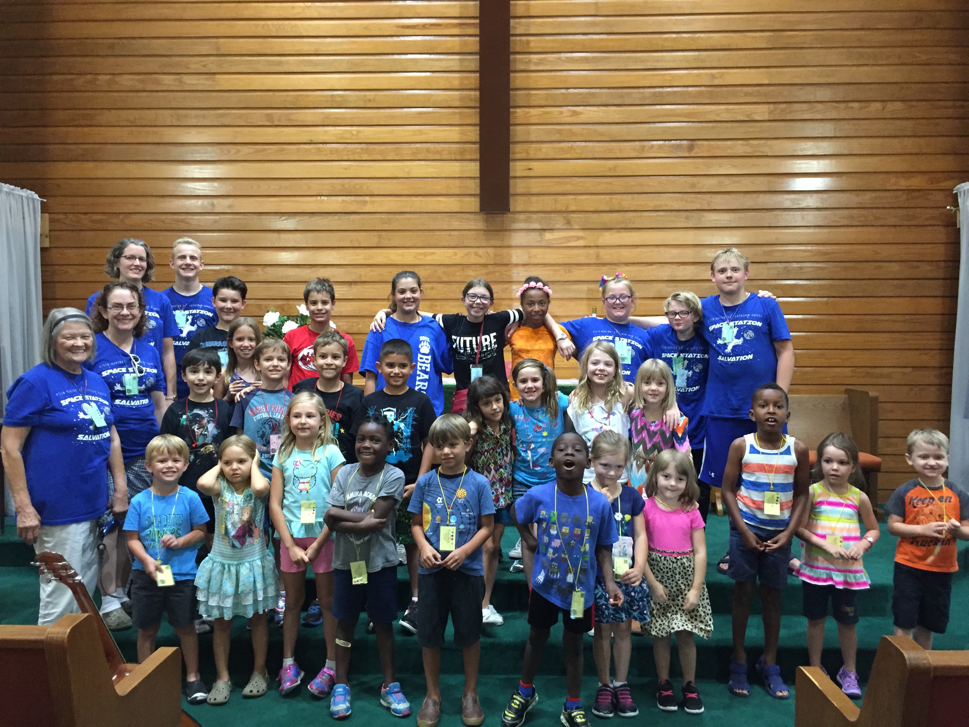 Teachers and Students in Space Station Salvation Summer VBS 2018